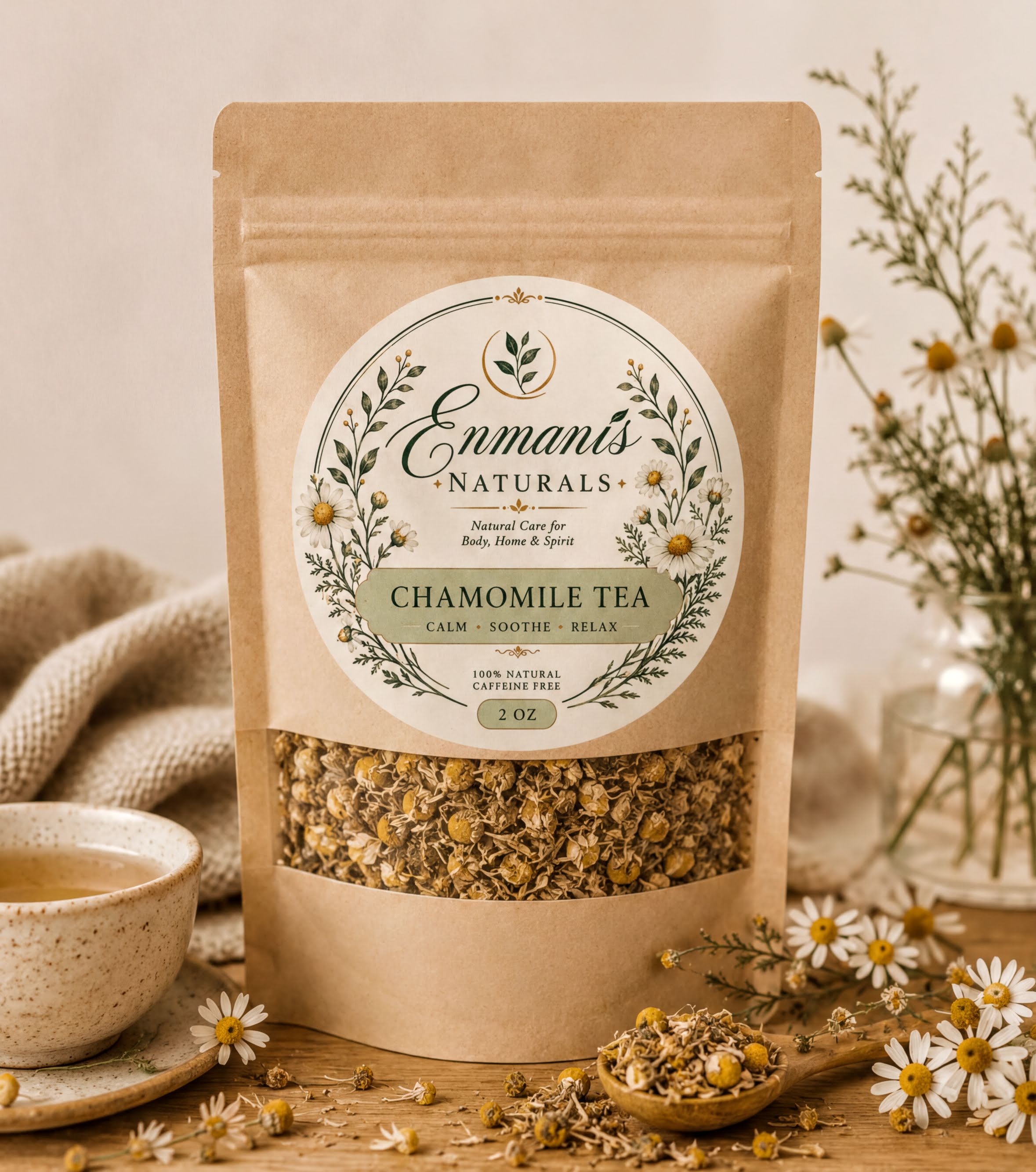 Soothing Chamomile Tea Blend - Enmanis Naturals