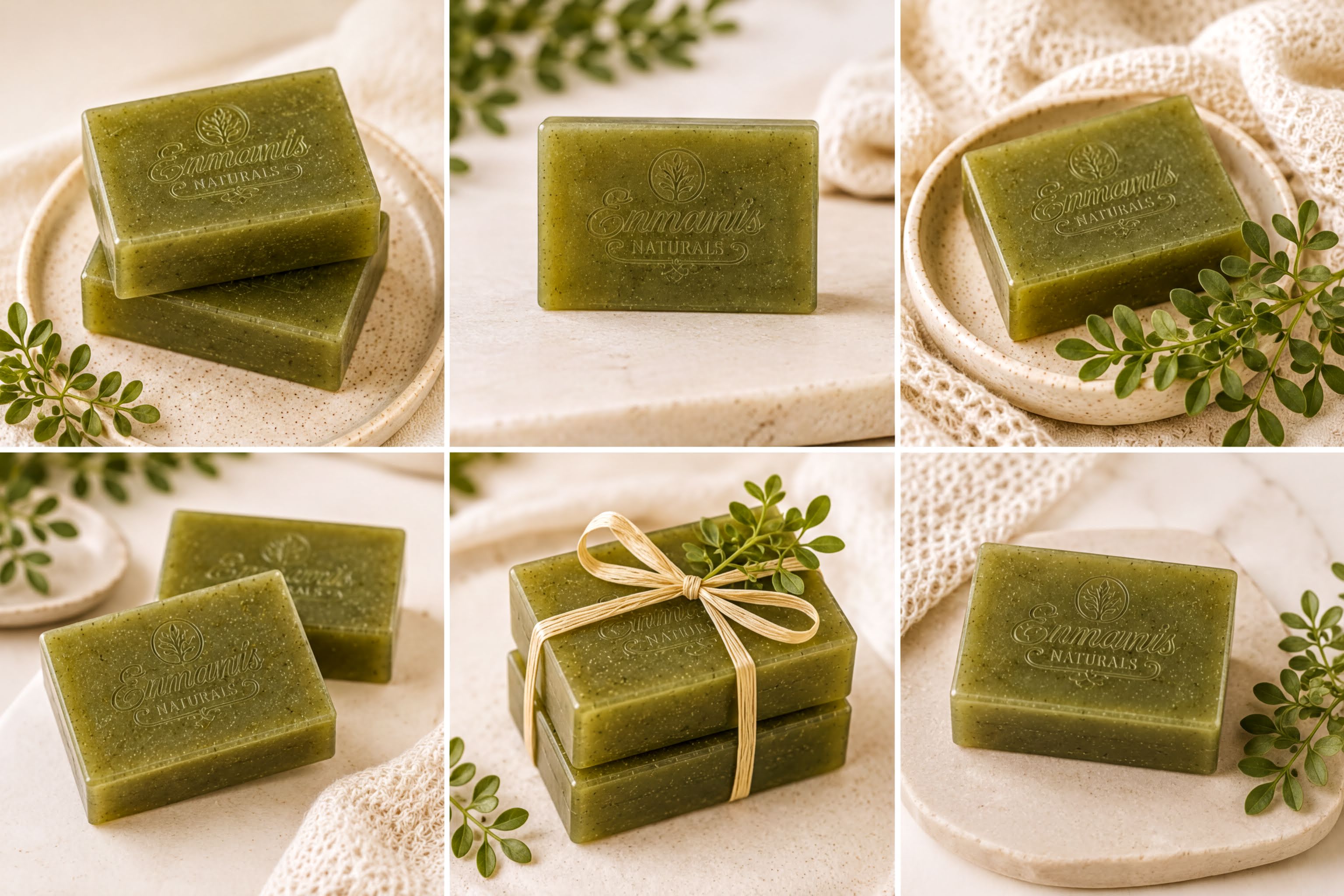 Rue Bar Rosemary Soap | Organic Skin Cleanser | Handcrafted Gift | 4 oz - Enmanis Naturals