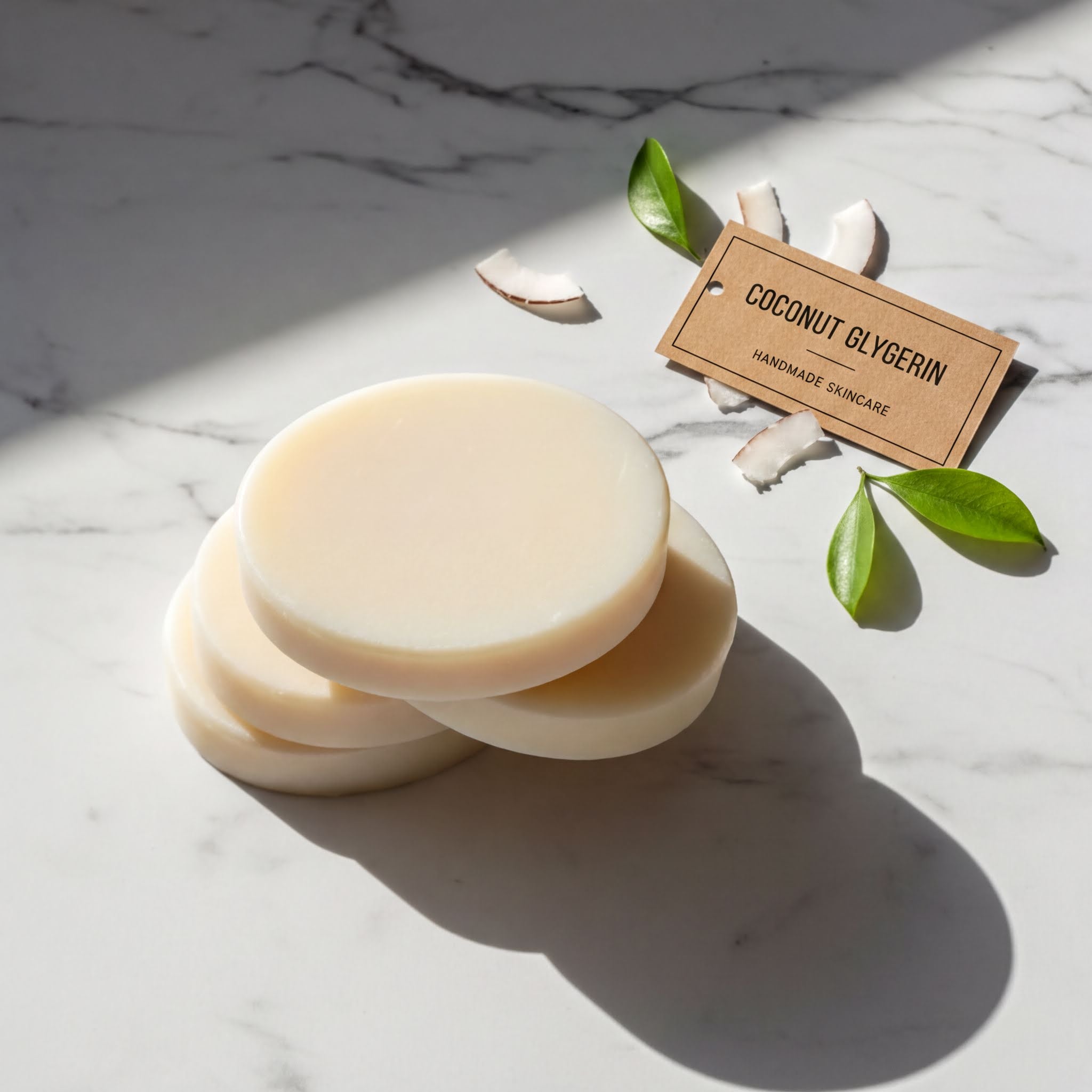 Coconut Oval Soap Set - Marble