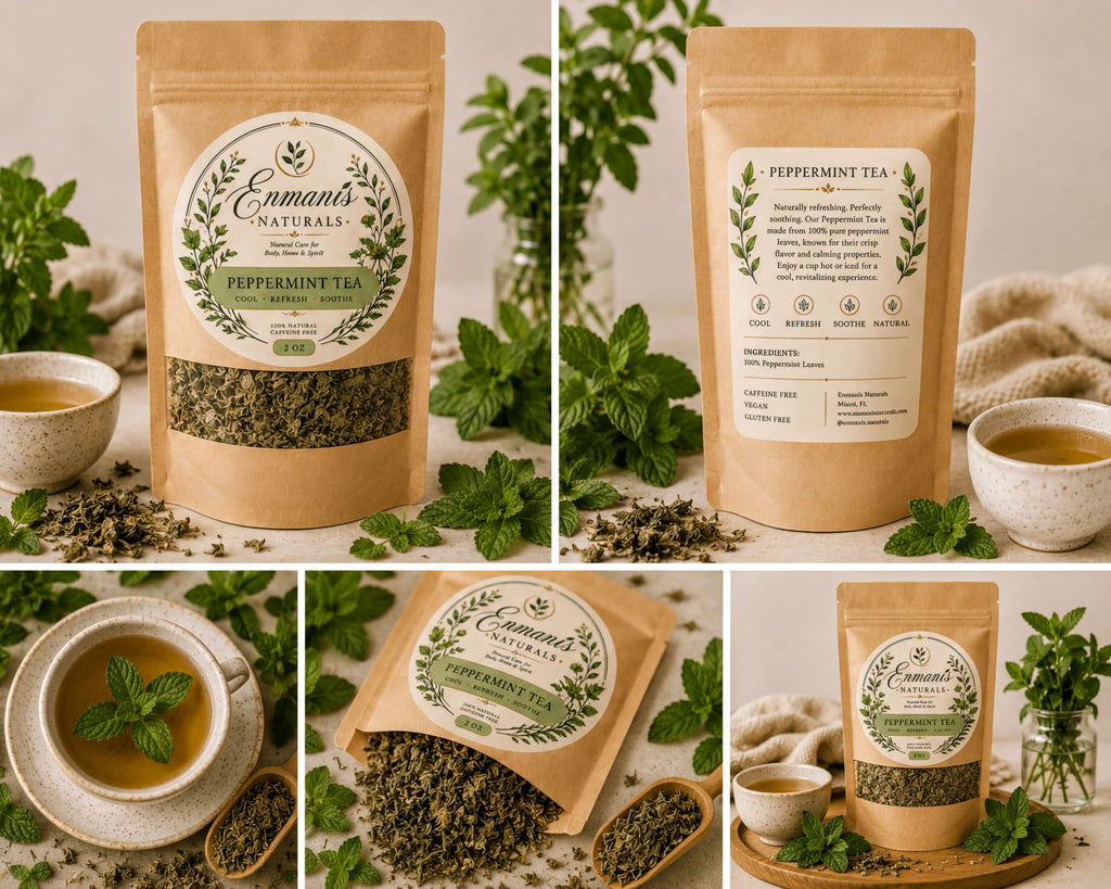Energizing Peppermint Herbal Tea - Enmanis Naturals