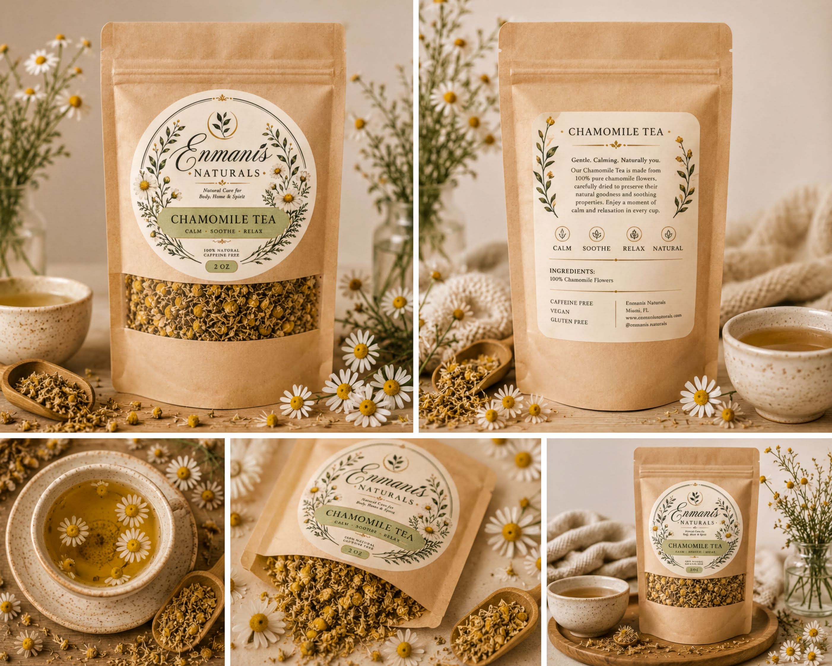 Soothing Chamomile Tea Blend - Enmanis Naturals