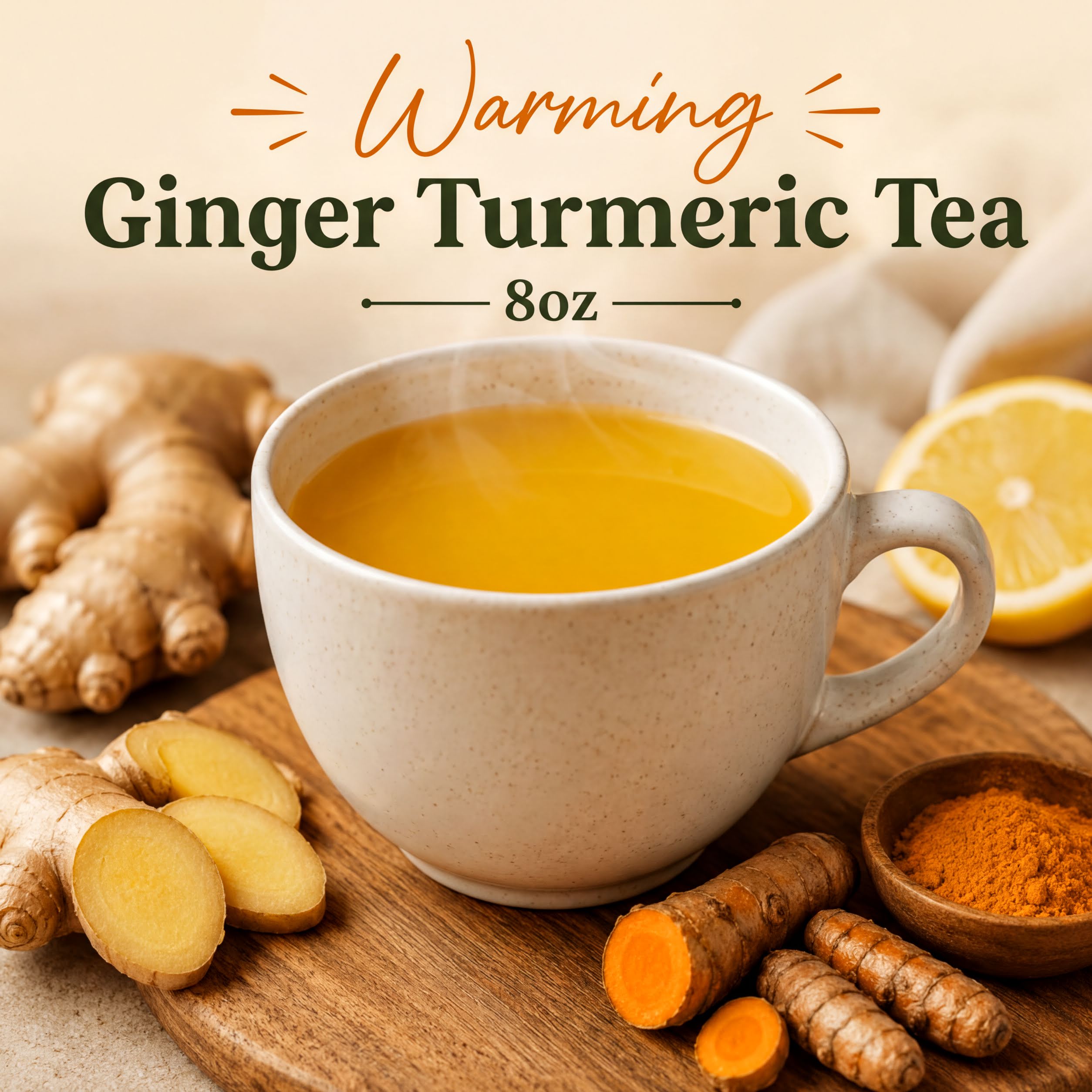Warming Ginger Turmeric Tea - Enmanis Naturals
