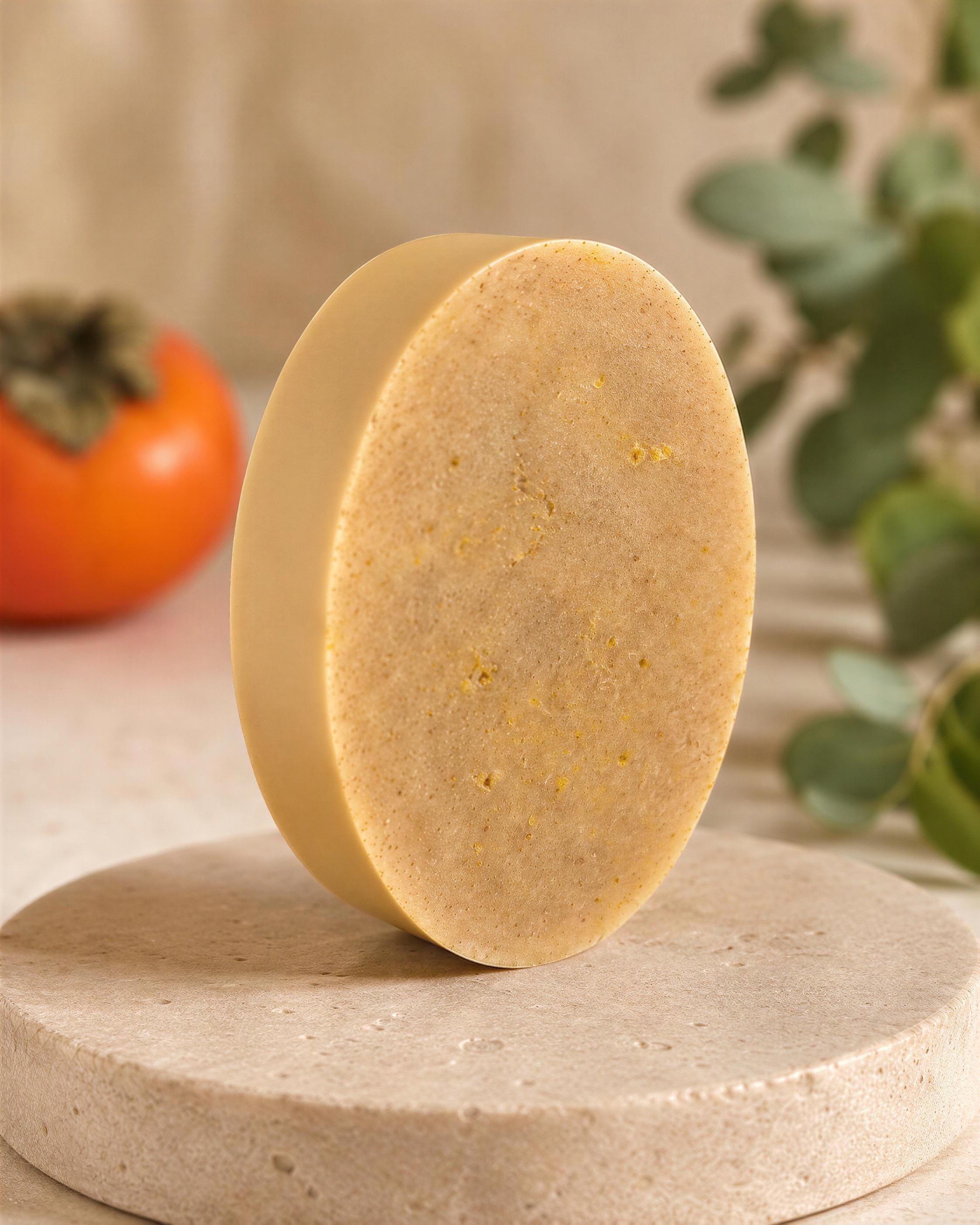 Goat Milk Soap, Persimmon Duo | Blood Orange Cedarwood Cream Set | 5.5Oz Bar, 4Oz Lotion
