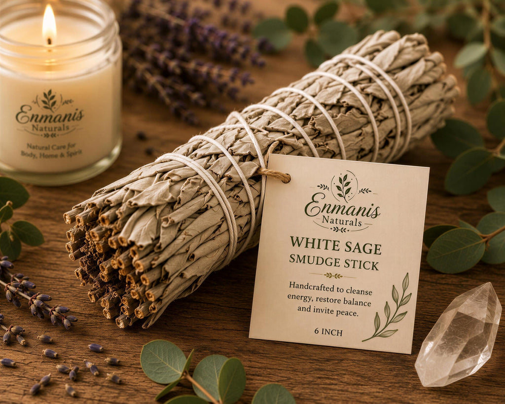 Lavender Serenity, Turkish Cotton Throw Box | Candle, Bath Soak, Sage | Handmade Set