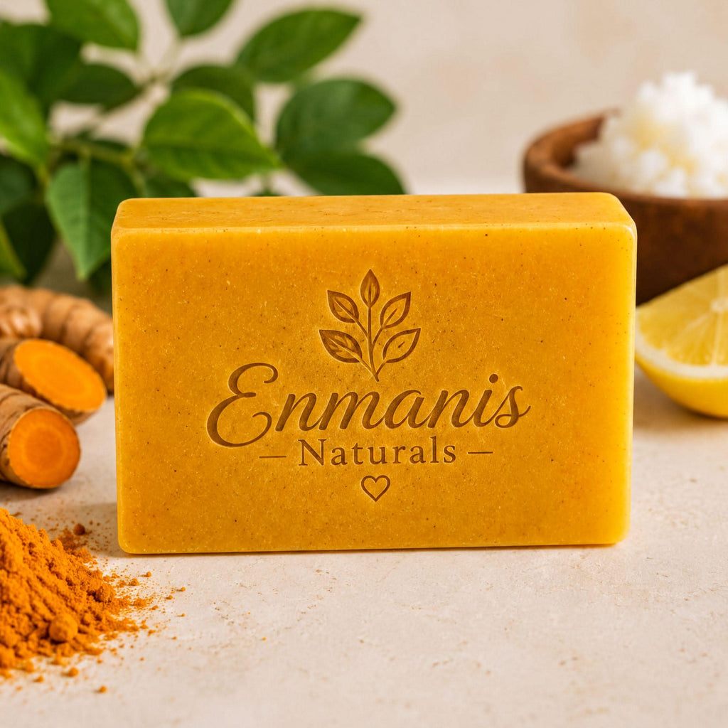 Goat Milk Turmeric Soap Bar | Shea Butter, Kojic Acid Cleanser (5.5 Oz)