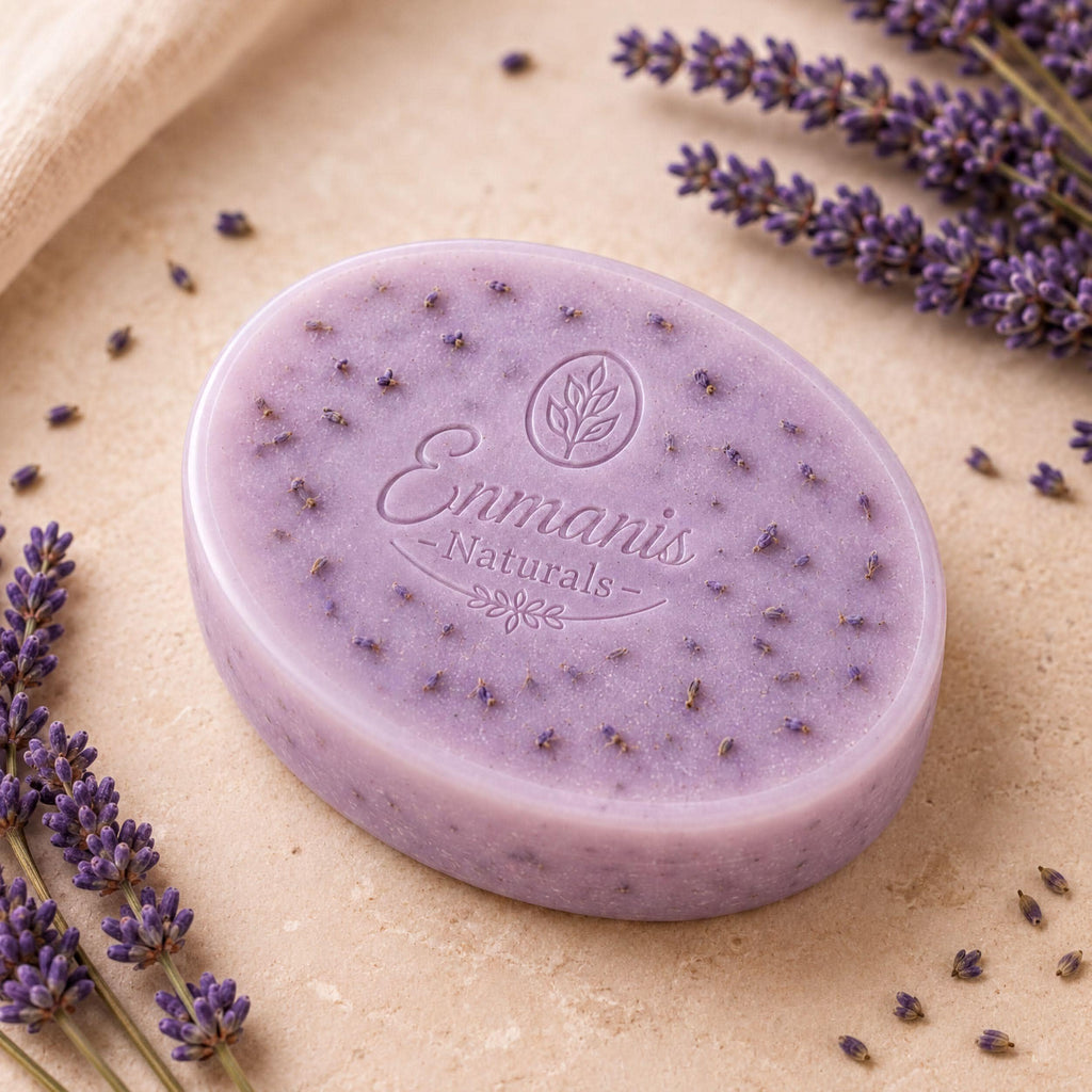 Handmade Lavender Goat Milk Soap Bar | Pure Essential Oils, Calming Spa Gift