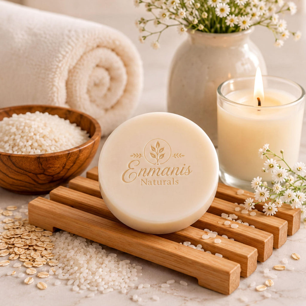 Rice Soap Goat, Korean-Inspired Facial Cleanser - Artisan Milk Bar | Creamy Lather Ritual