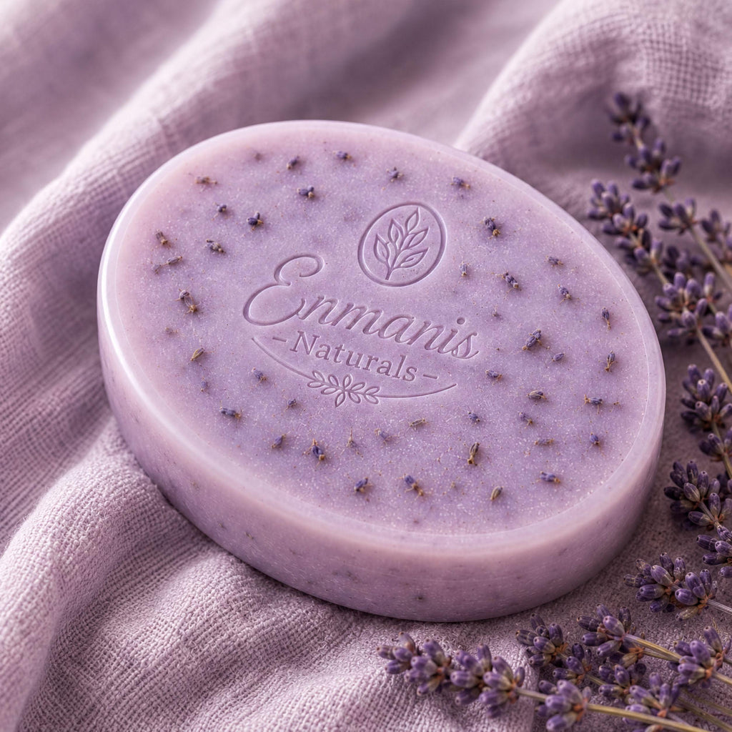 Handmade Lavender Goat Milk Soap Gift Set, Botanical Spa Box, Natural Aromatherapy Cleansing