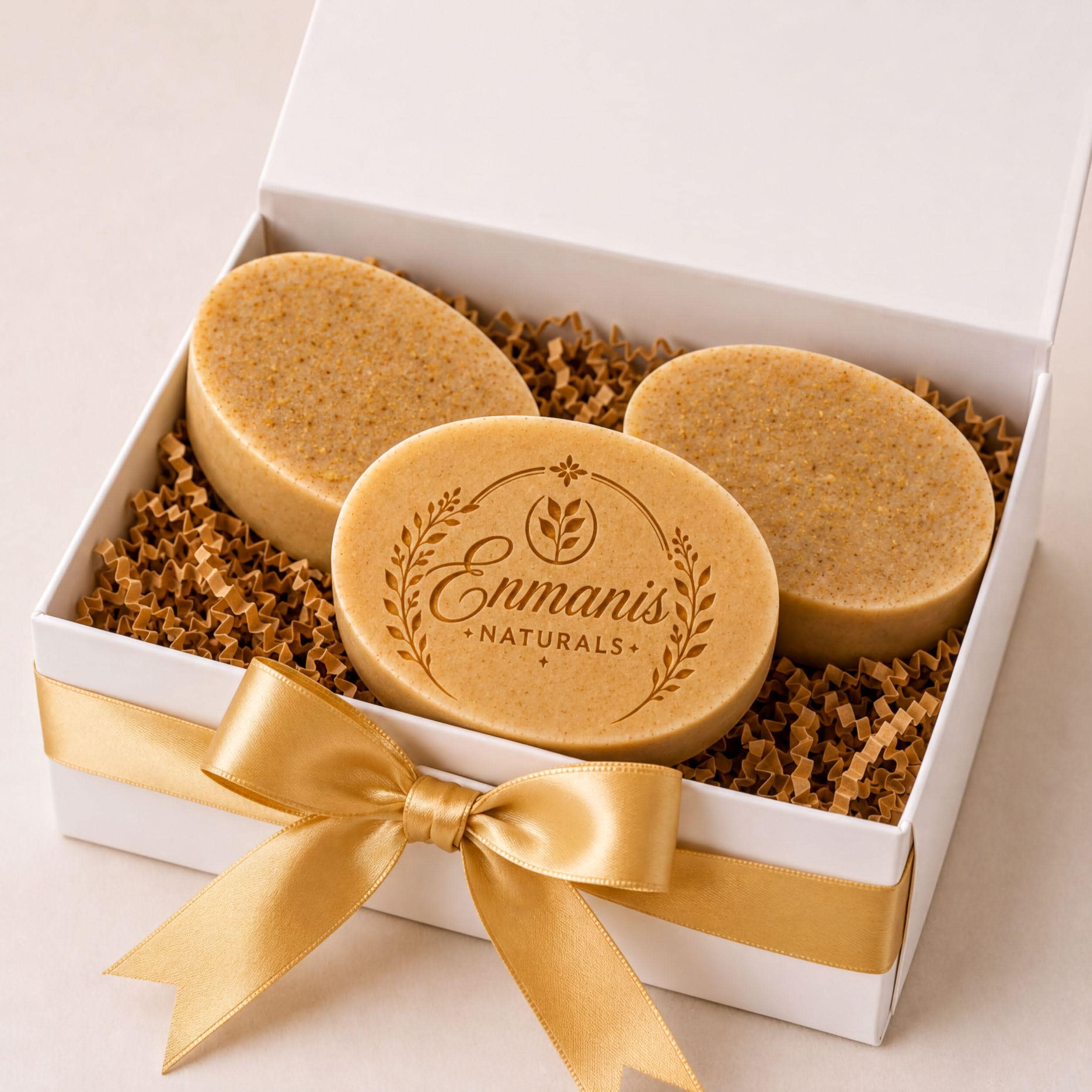 Handmade Persimmon Goat Milk Soap Bar | Niacinamide, Kaolin, Blood Orange Cedarwood (Set of 3)