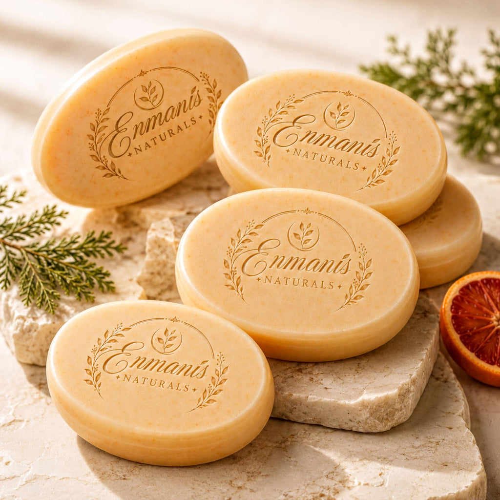 Persimmon Soap | Handmade Goat Milk Bar | Niacinamide Kaolin, Blood Orange Cedarwood | 5.5 Oz