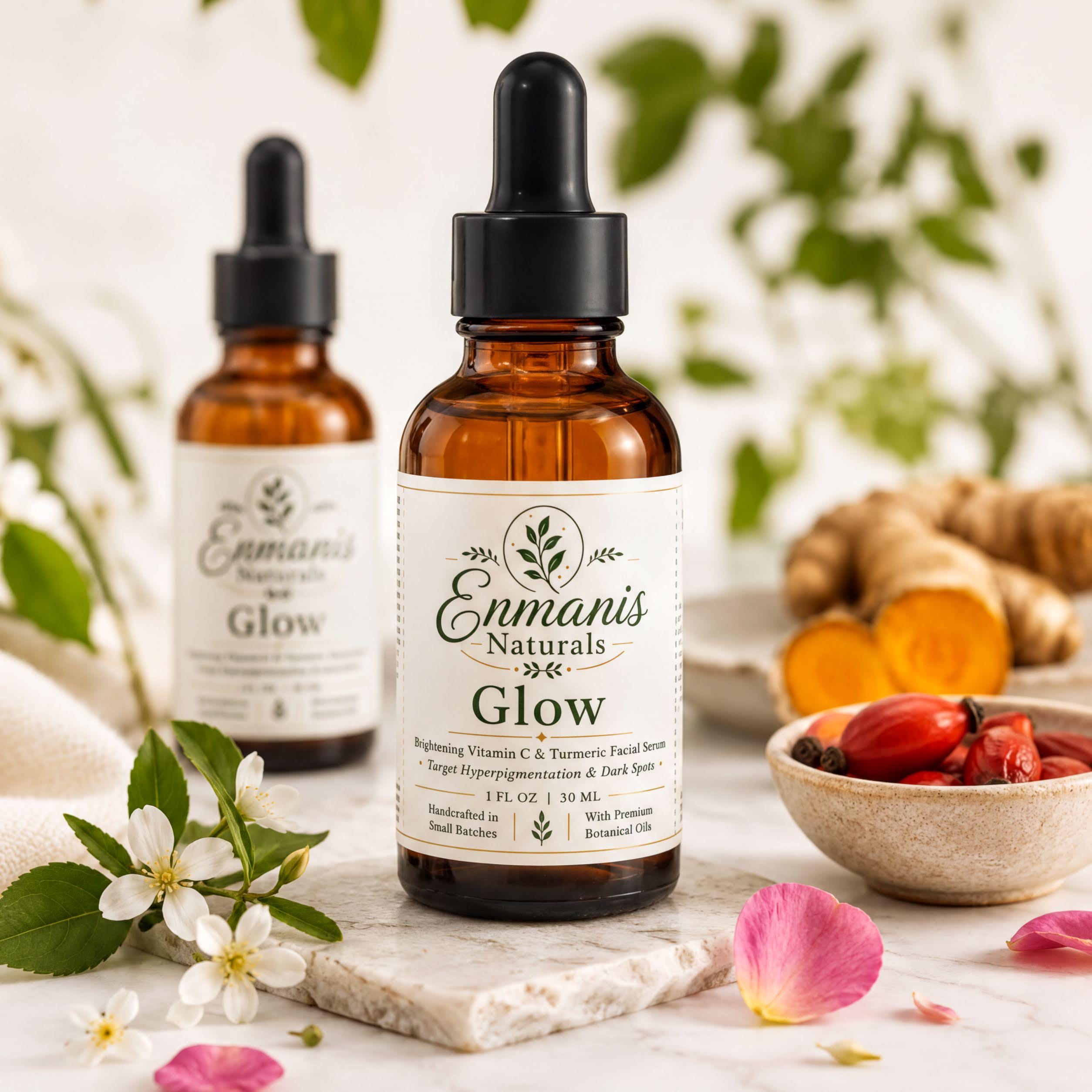 Glow And Detox Trio, Turmeric Kojic Soap - Vitamin C Serum | Activated Charcoal | Muslin Cloth