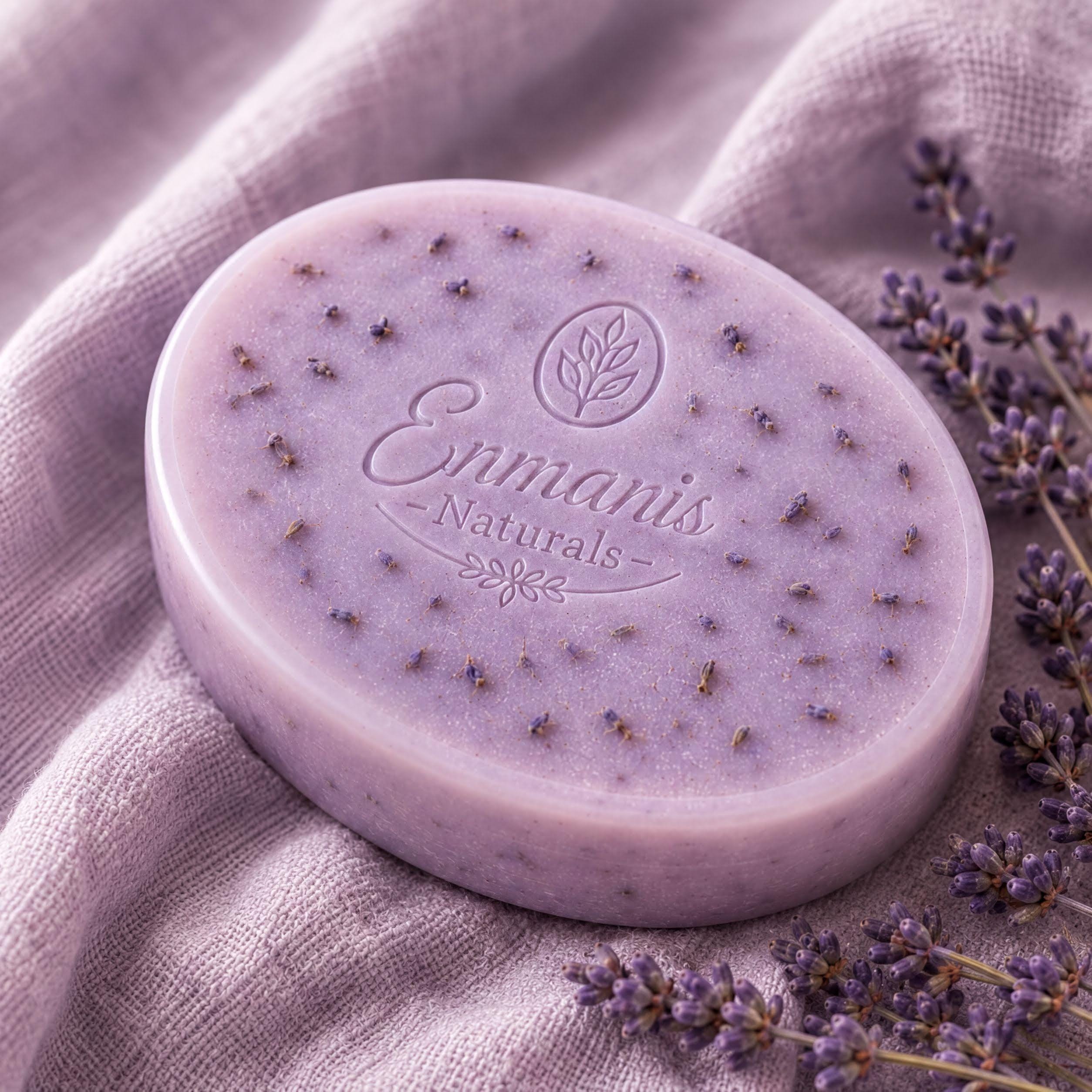 Handmade Lavender Goat Milk Soap Bar | Pure Essential Oils, Calming Spa Gift