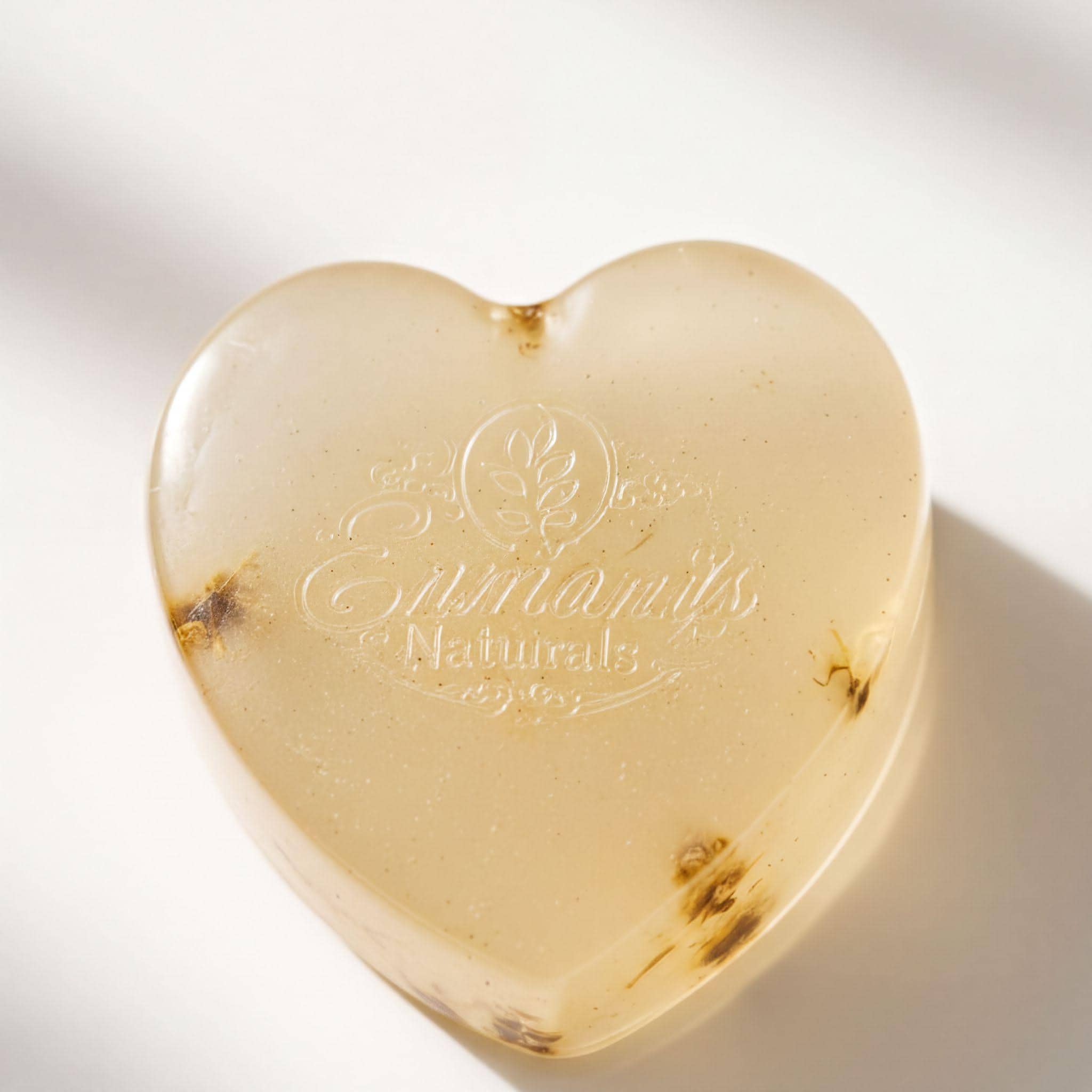 Skin Calming Soap, Heart-Shaped Handmade Bar | Glycerin | Fragrance-Free Gentle Cleanser