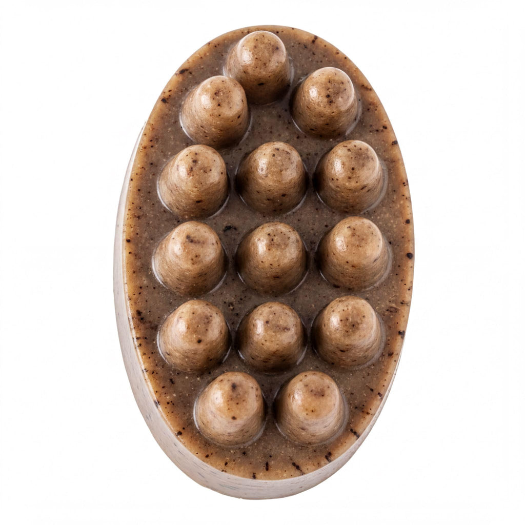 Coffee Soap | Goat Milk Massage Bar, Exfoliating Aroma - Handmade Natural Skincare, Artisan