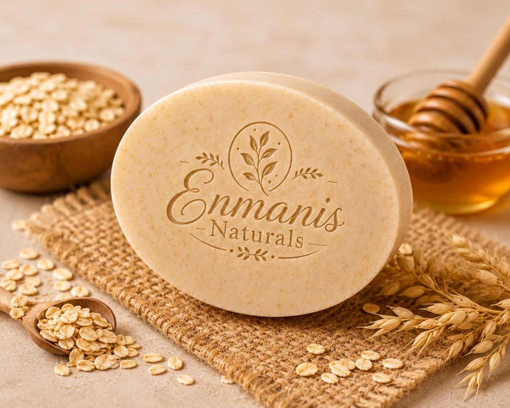 Goat Milk Soap - Colloidal Oatmeal, Honey, Shea Butter | 5.5 Oz | Dry, Sensitive Skin