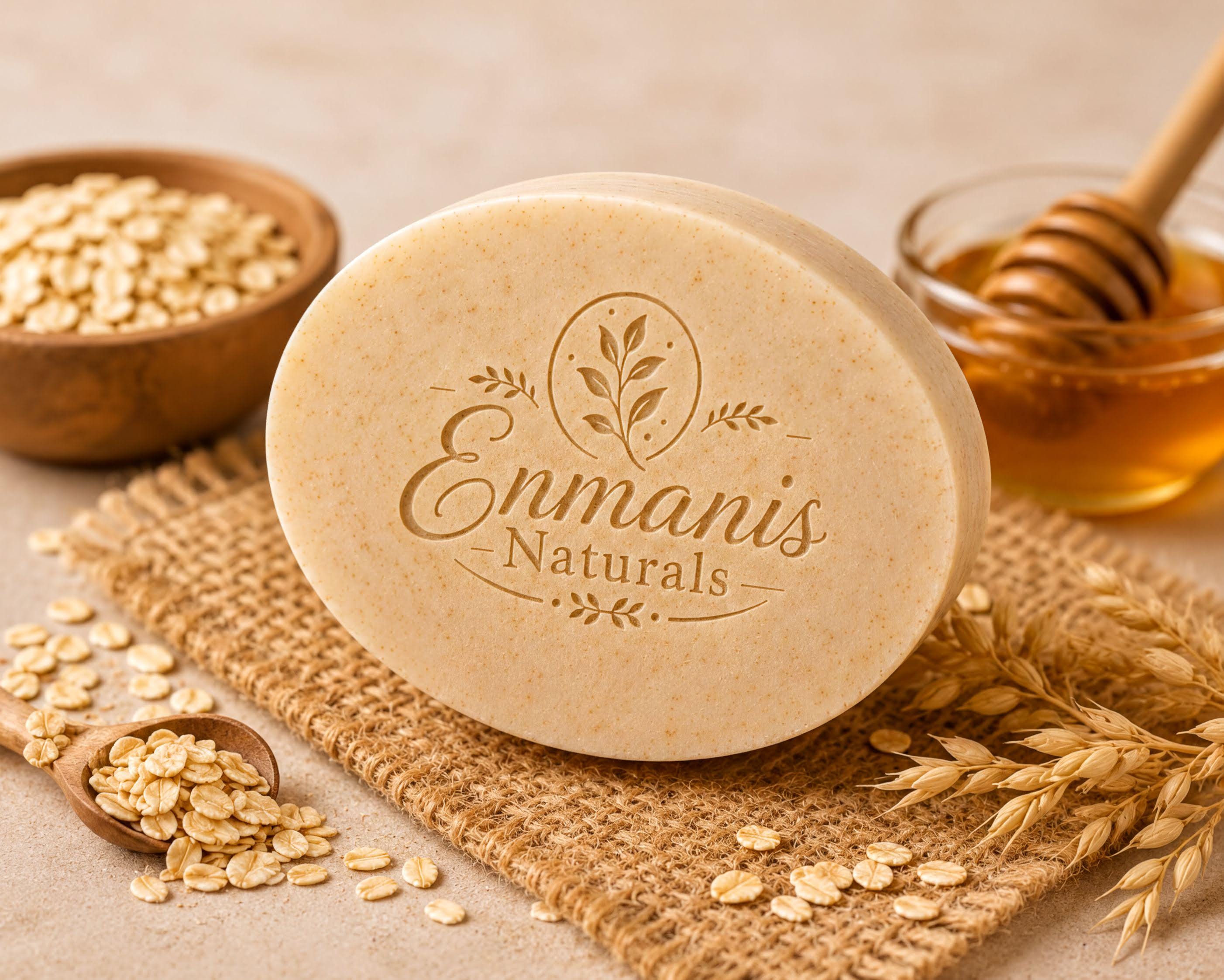 Goat Milk Soap - Colloidal Oatmeal, Honey, Shea Butter | 5.5 Oz | Dry, Sensitive Skin