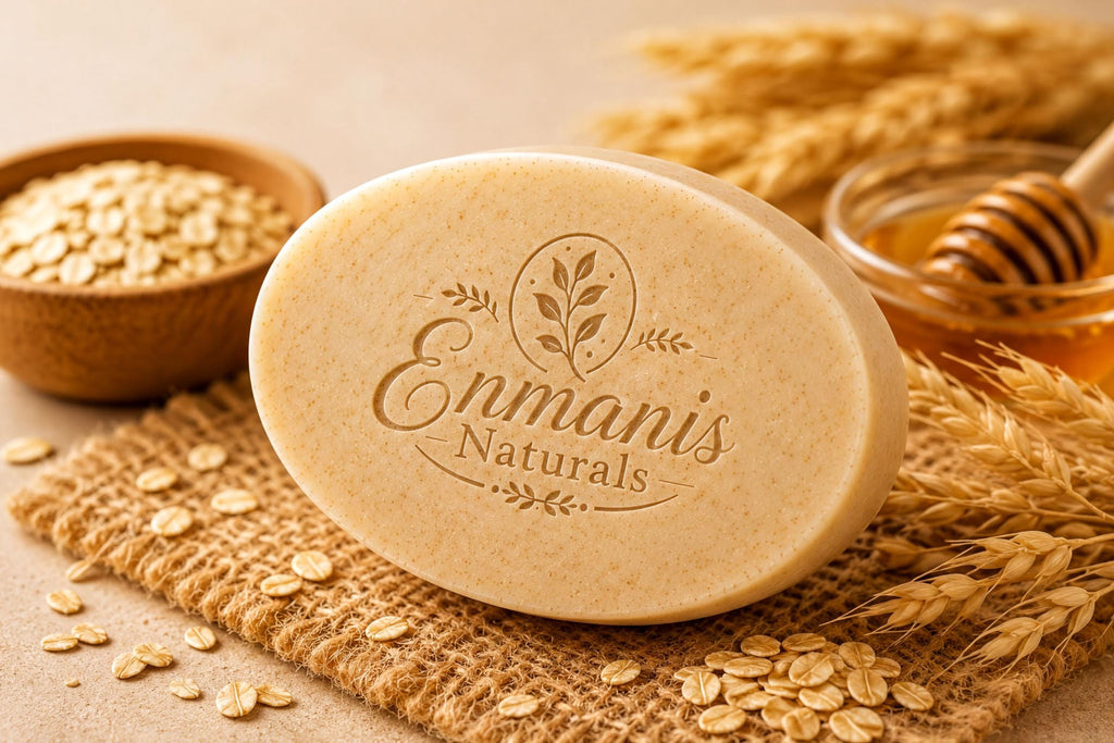 Goat Milk Soap - Colloidal Oatmeal, Honey, Shea Butter | 5.5 Oz | Dry, Sensitive Skin