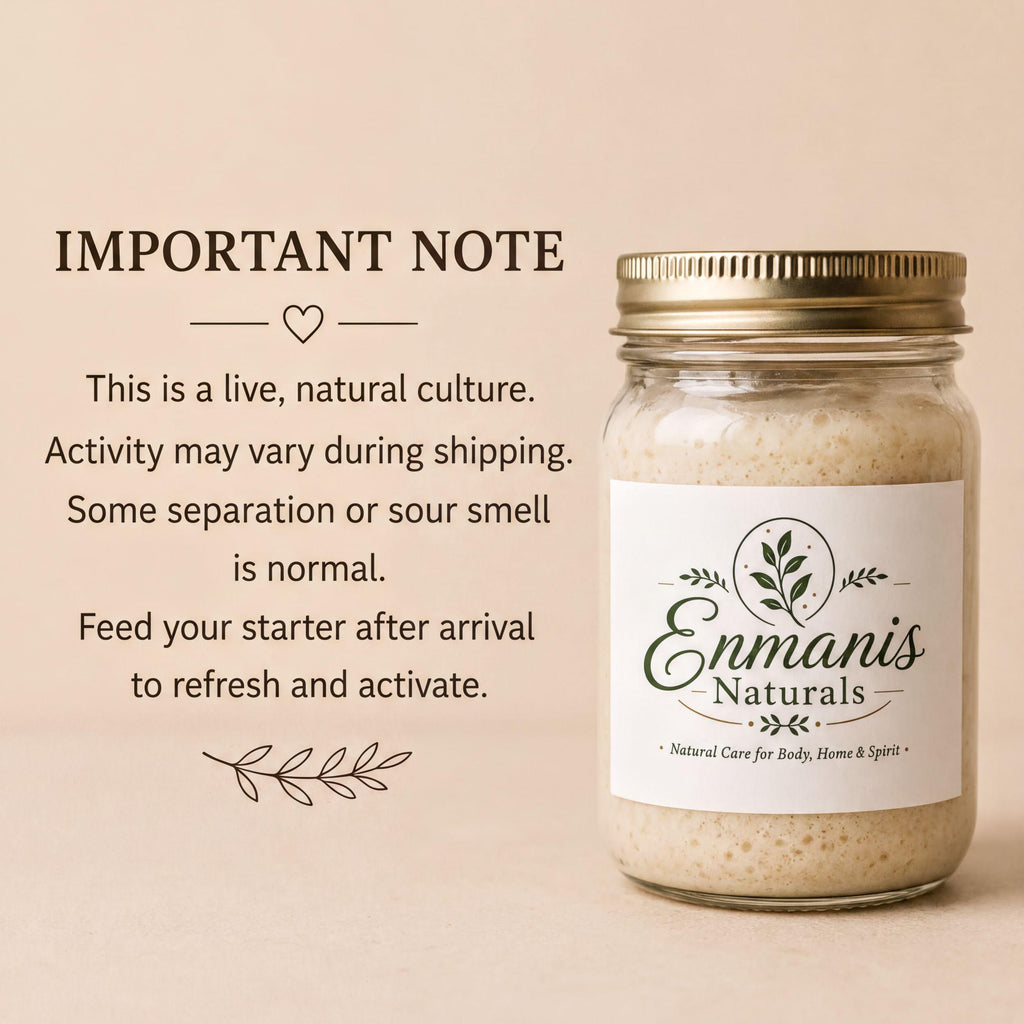 Sourdough Starter, Live Culture | Fresh Artisan Bread Base | Wheat Flour, Water, Wild Yeast