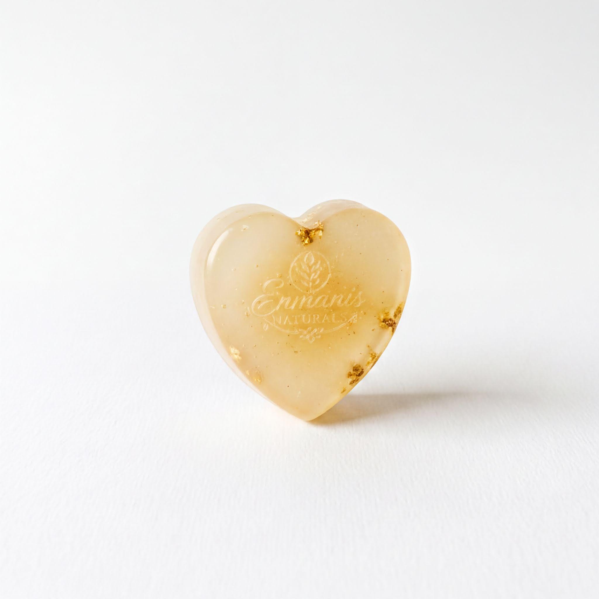 Unscented Soap Bar | Fragrance-Free Glycerin | Heart-Shaped Handmade, Sensitive Skin, Chamomille