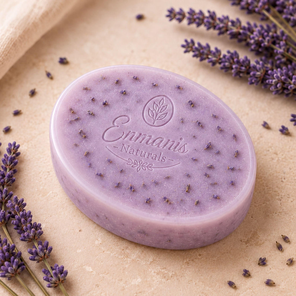 Handmade Lavender Goat Milk Soap Gift Set, Botanical Spa Box, Natural Aromatherapy Cleansing
