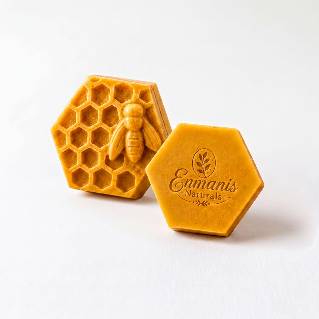 Turmeric Soap, Goat Milk | Shea Butter - Kojic Cleanser | Small Batch Face Body Trio 2.2 Oz