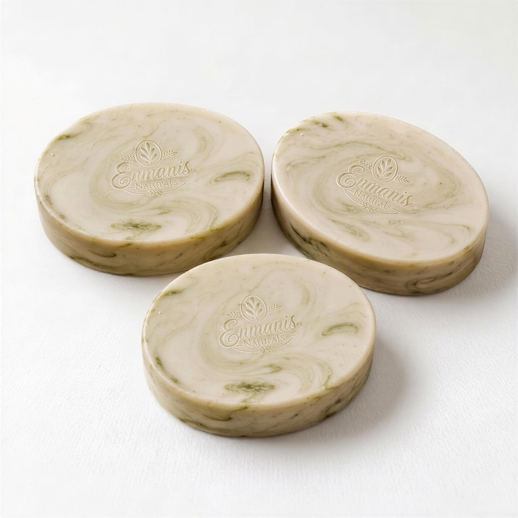 Matcha Goat Milk Soap Bar | Rice Powder, Kaolin Clay, Vitamin E (Set of 3)