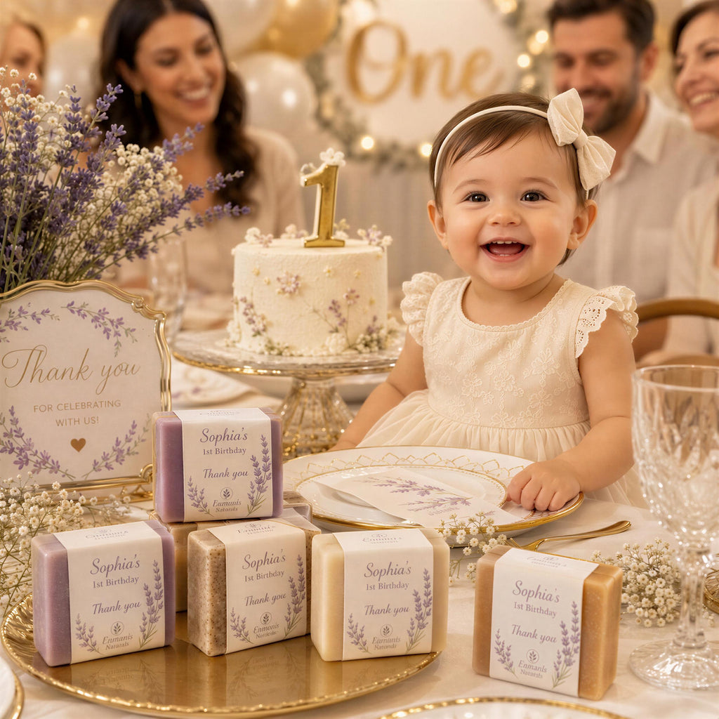 Personalized Handmade Soap Favors, Wedding, Bridal Shower, Baby Shower Gifts (2 oz)