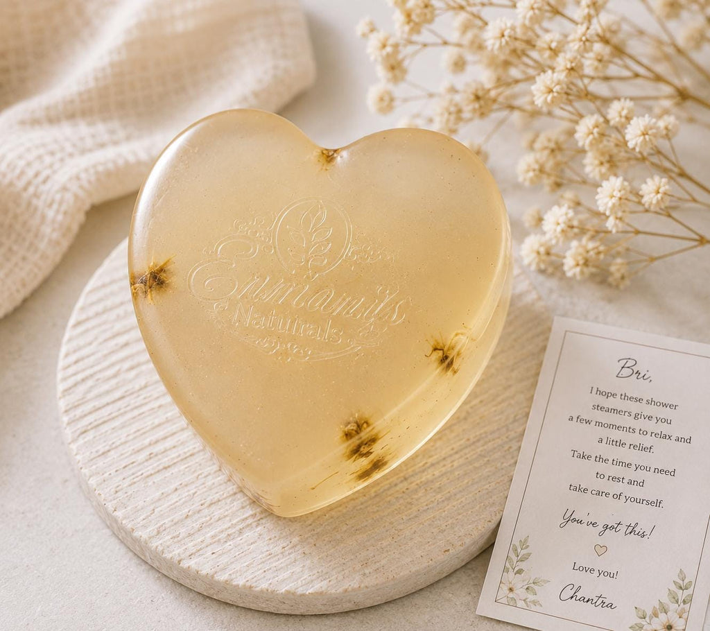 Fragrance-Free Glycerin Heart Soap, Unscented Gentle Cleanser for Sensitive Skin