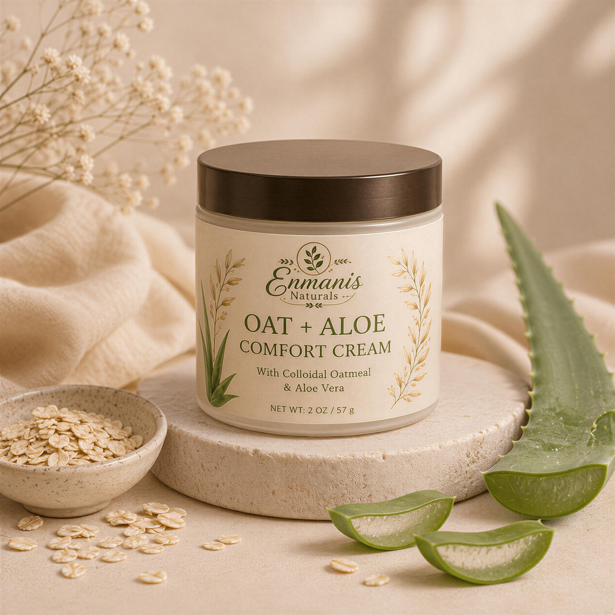 Tattoo Soap, Aftercare Set | Oat Aloe Duo | Fragrance-Free Handmade Ivory Pouch, Sensitive Skin Gift