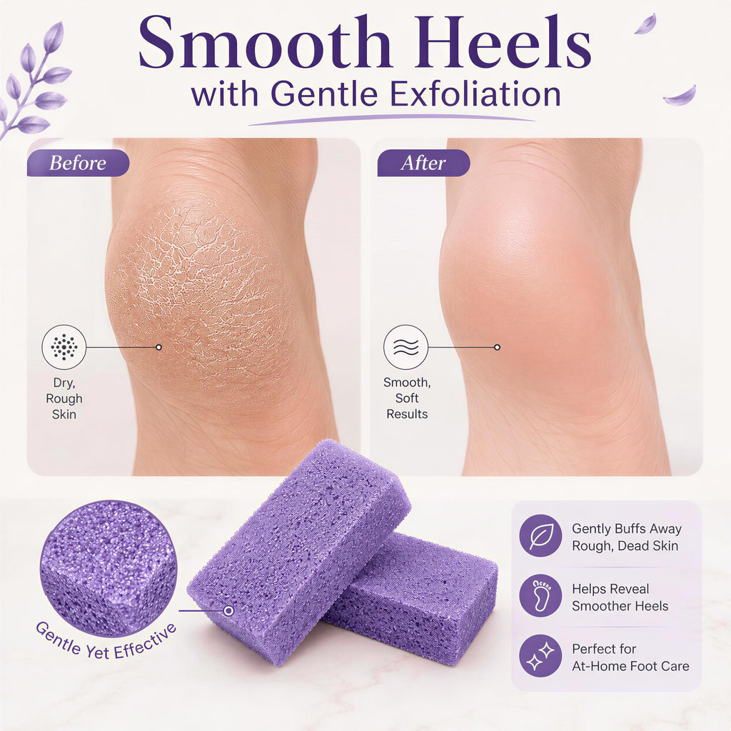 Eucalyptus Peppermint Foot Spa Kit – Organic Scrub, Cream, Oil, Pumice Stone (Gabardine Bag)