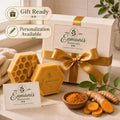 Turmeric Kojic Acid Goat Milk Soap Set – Skin Brightening Cleanser Bars (Gift Ready)