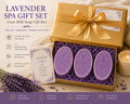 Handmade Lavender Goat Milk Soap Gift Set, Spa Relaxation Box (3 Bars)