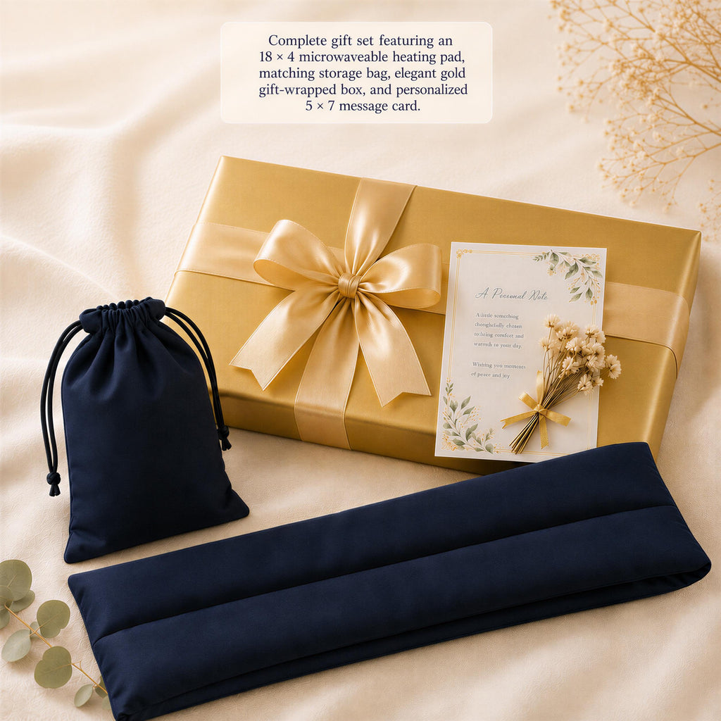 Lavender Rice Neck Heating Pad – Microwavable Warm Wrap, Organic Oat Cotton Comfort Gift