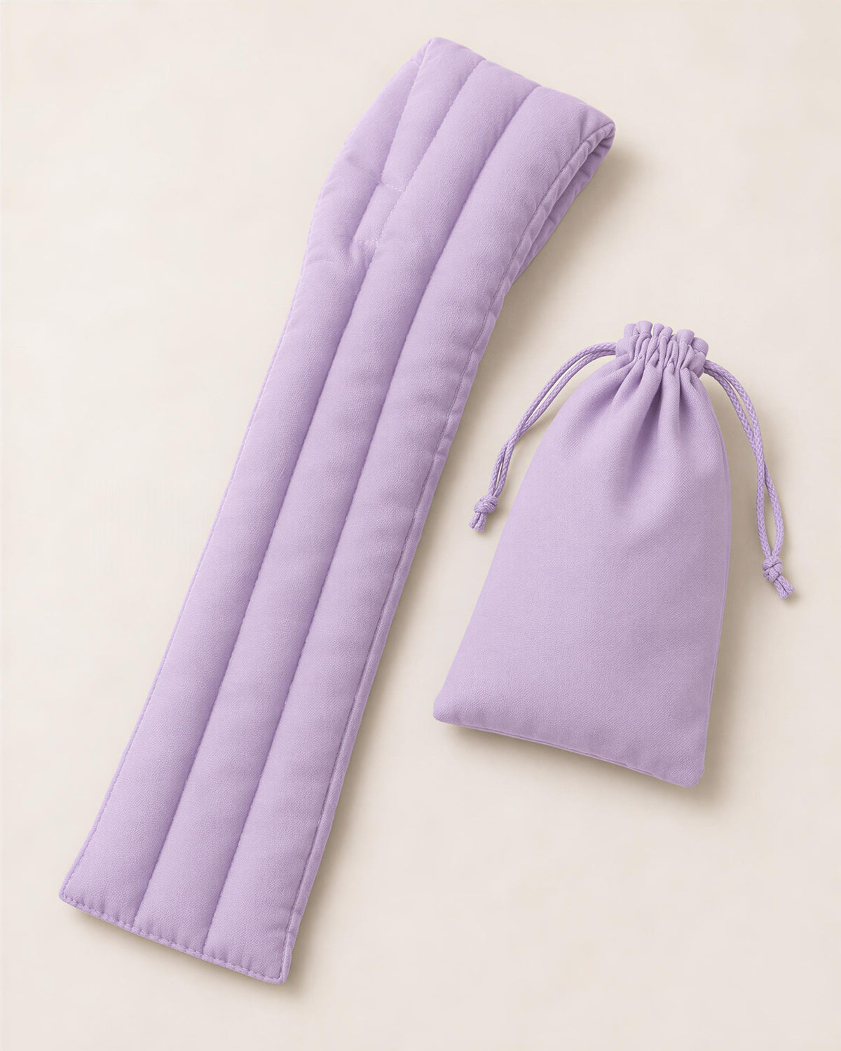 Lavender Rice Neck Heating Pad – Microwavable Warm Wrap, Organic Oat Cotton Comfort Gift