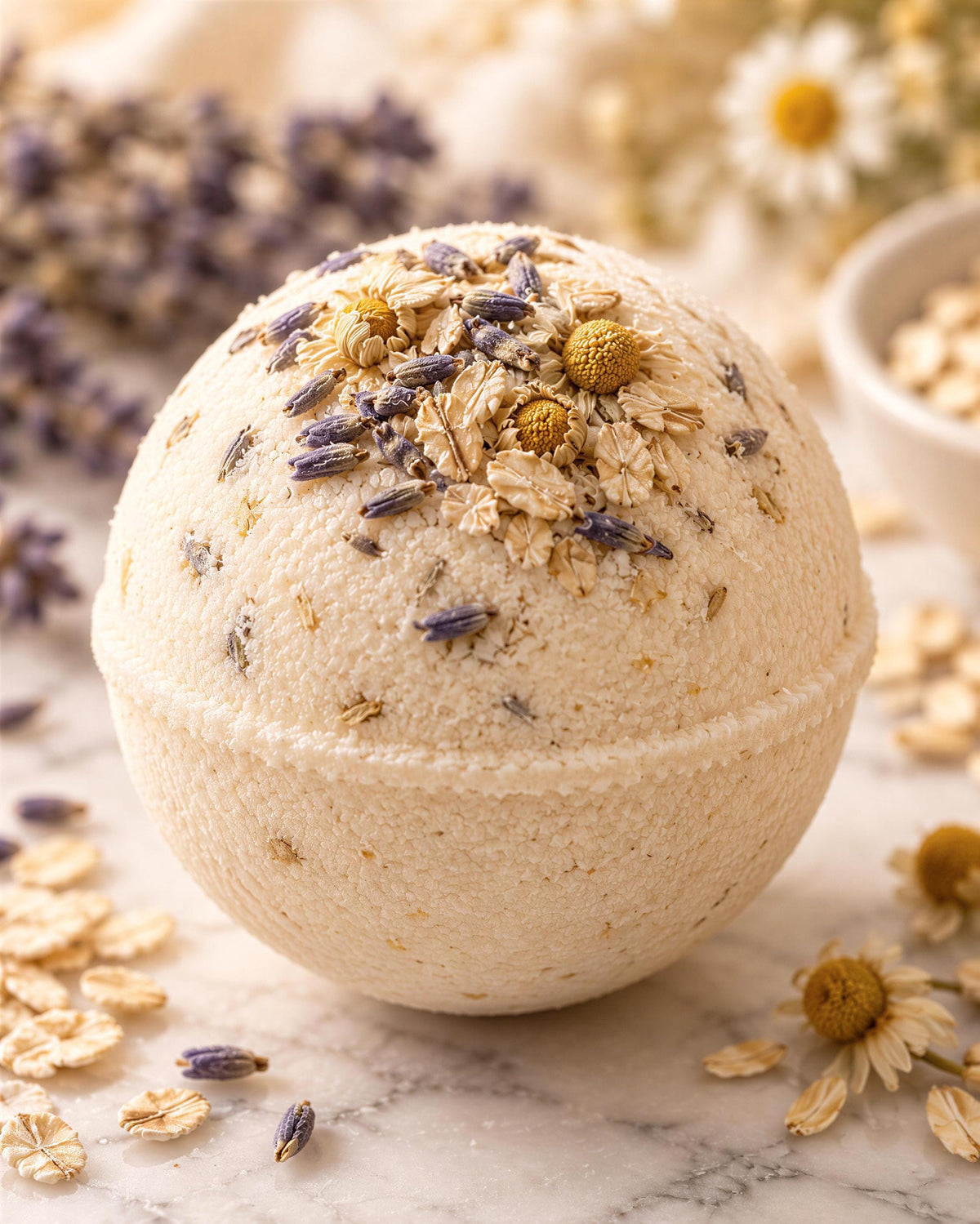 Golden Calm Bath Bomb Gift Set with Soap & Salt Sachet (4 Bath Bombs)