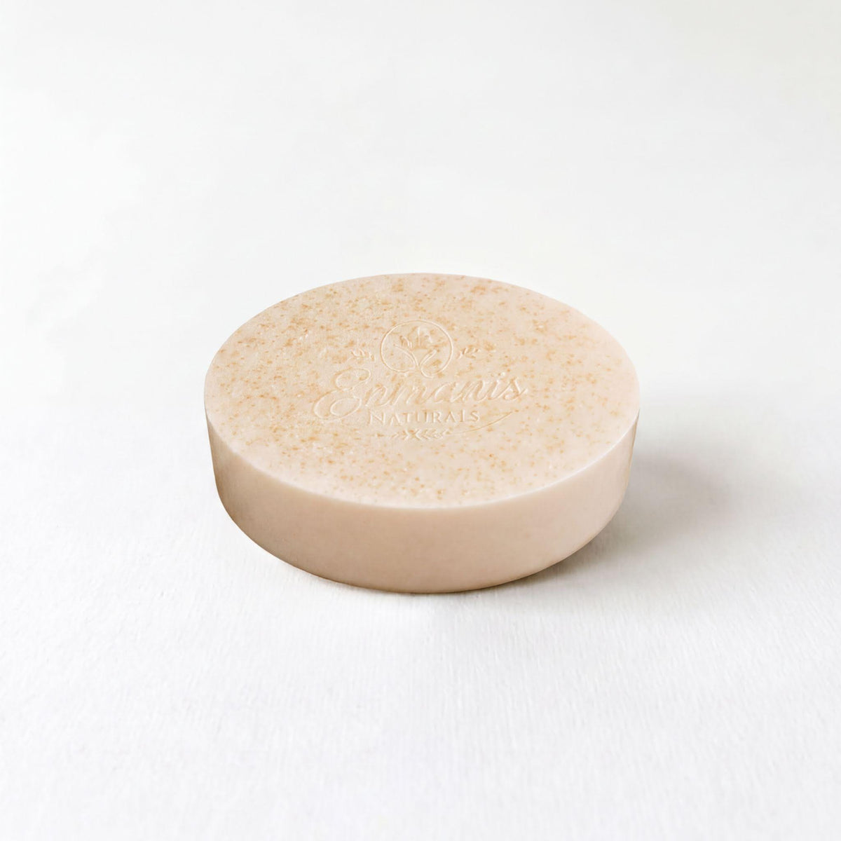 Handmade Coconut Goat Milk Soap Bar on white background