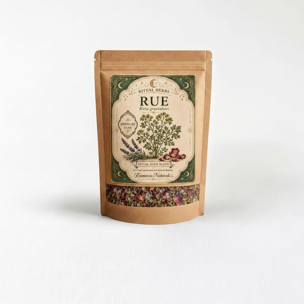A package of Kue, a blend of herbs, is shown against a white background.
