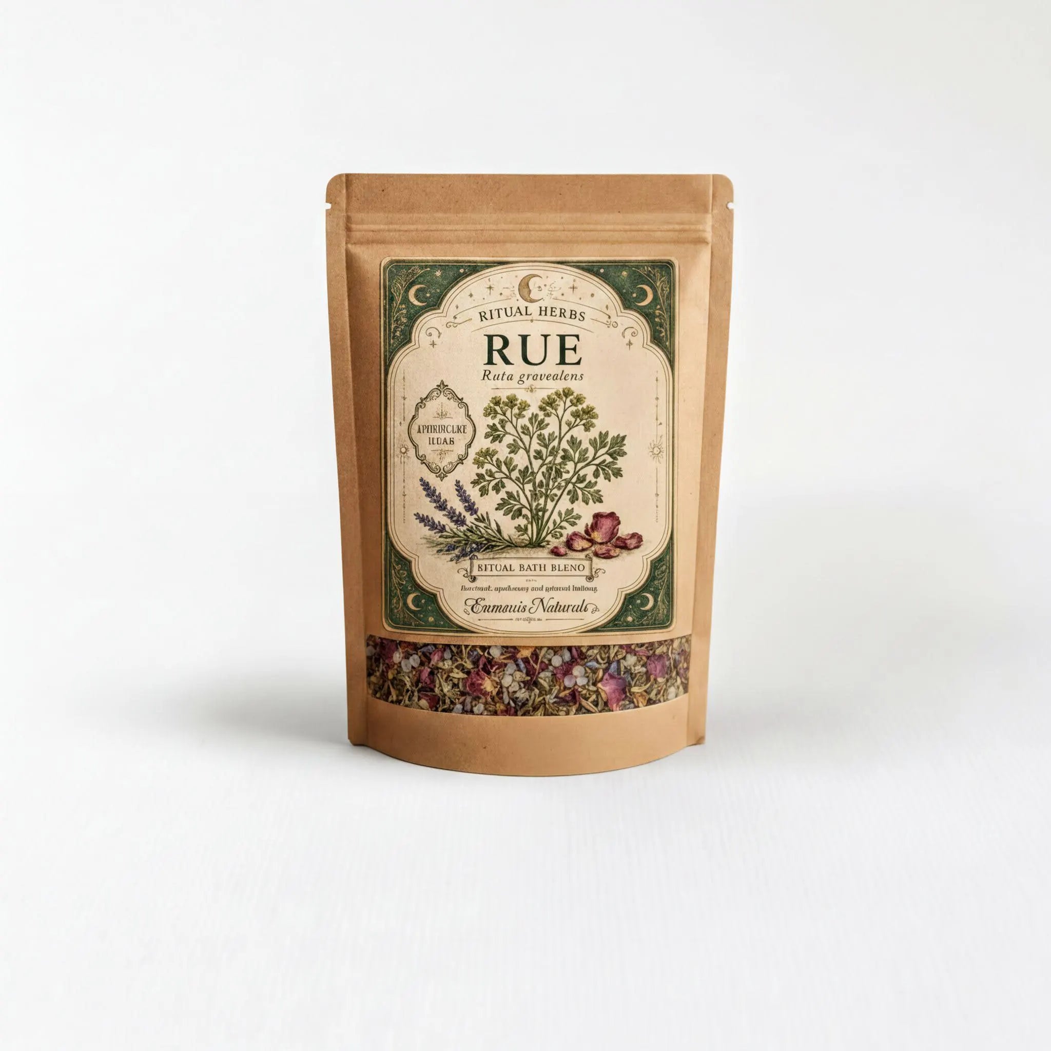 A package of Kue, a blend of herbs, is shown against a white background.